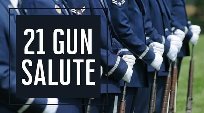 Rifle or '21 gun' salutes not banned from military funerals